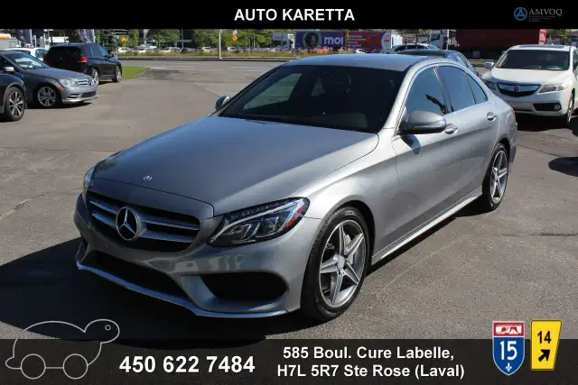2015 Mercedes C300 4matic Amg Sport pack Mags 18'' Clean carfax