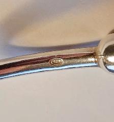 Men's Torque Solid Sterling Silver Bracelet with Ball Ends - Photo 4