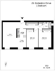 Two bedroom, Eglinton and Don Valley Parkway - ID 696 - Photo 14