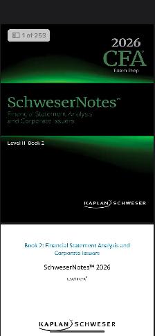 PDF 2026 CFA Level II Kaplan Schweser Notes