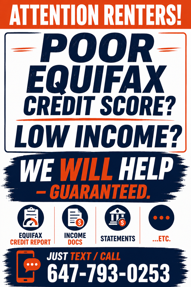 GET A BETTER CREDIT SCORE & INCOME FOR RENTERS! WE CAN HELP!