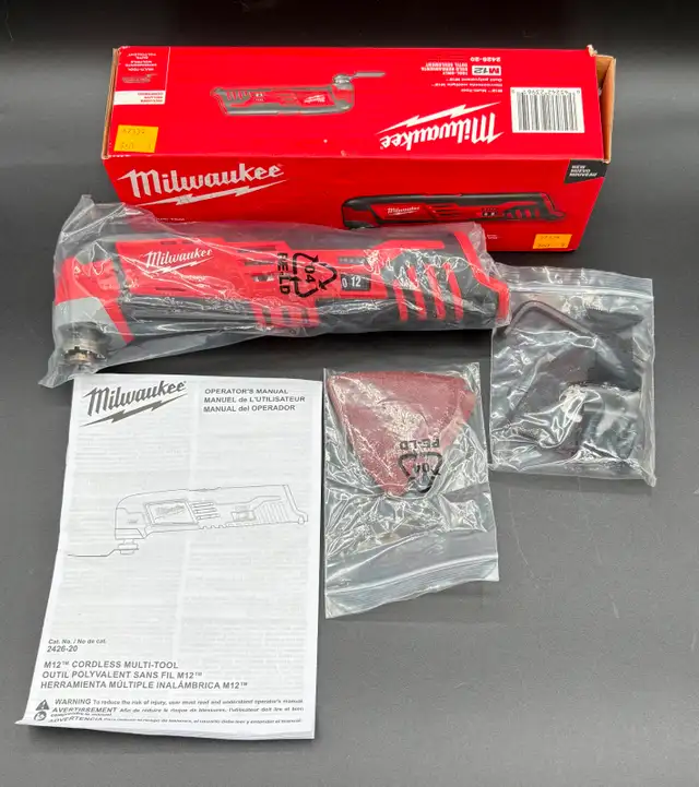 NEW Cordless Milwaukee M12 Oscillating Multitool ( 2426-20 )