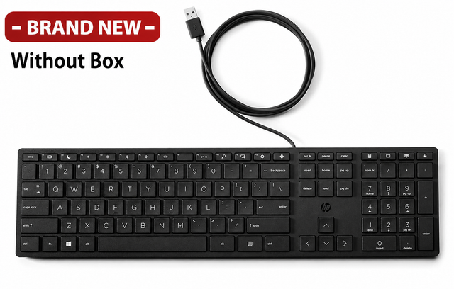 HP Wired Desktop 320K Keyboard- New Without Box