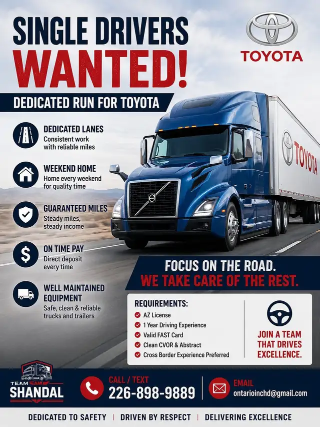 Az single dedicated auto parts run