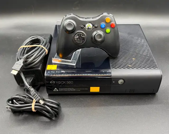 250gb Xbox 360 E - Complete with Wireless Controller & Wires