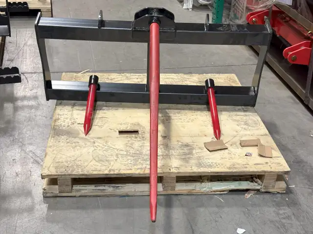 NEW SKID STEER 3 PRONG BALE SPEAR ATTACHMENT SSBF49