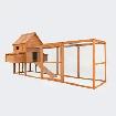 NEW WOODEN CHICKEN RUN & NESTING BOX C1054L