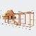 NEW WOODEN CHICKEN RUN & NESTING BOX C1054L - Photo 3