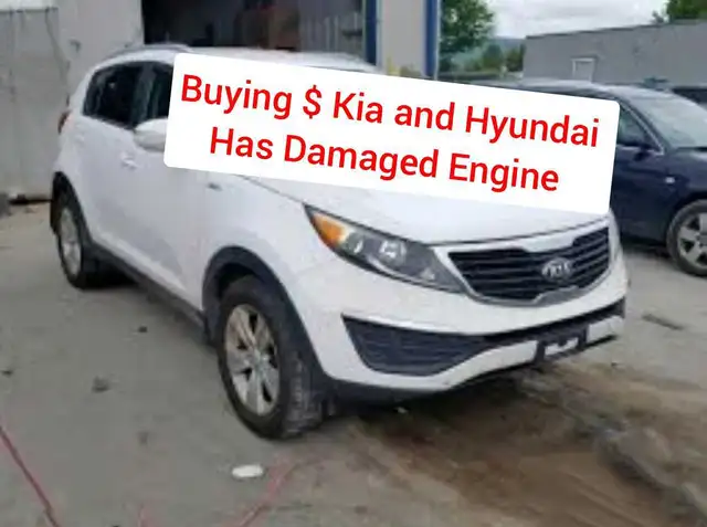 Buying Kia and Hyundai ( has damaged engine )