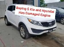 Buying Kia and Hyundai ( has damaged engine )