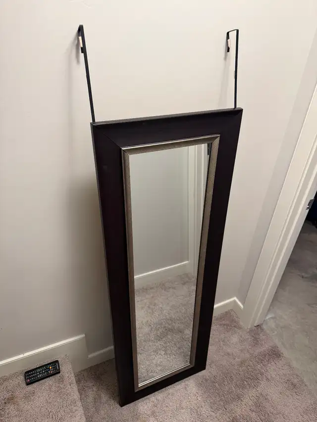 Framed Over-the-Door Full Length Dressing Mirror