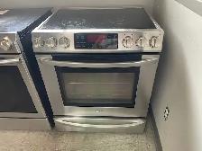 Cuisinière stainless encastrable vitrocéramique convection LG