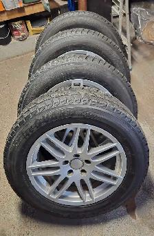 225/65/17 Yokohama IceGuard winter tires 5x112 wheels