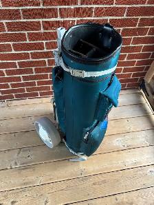 Rampion Bag W/ Shoulder Straps & Golf Cart Caddie On Wheels - Photo 2