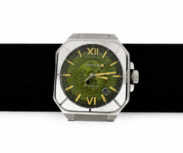 Thomas Earnshaw ES-8258-44 Automatic Green Dial Watch $599