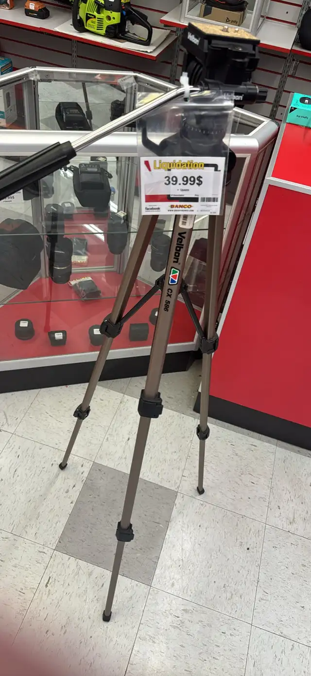 Velbon CX-586 – Trépied photo / vidéo avec Quick Release