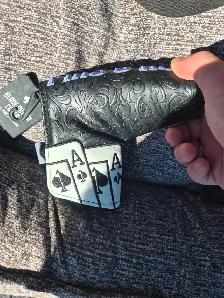 Brand new in the bag pins and aces blade putter cover for sale! - Photo 4