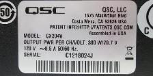 Rack Mount QSC CX204V 4-Channel Direct 70V Amplifier 200W - Photo 5