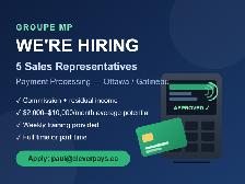 Sales Reps Wanted – Ottawa/Gatineau | Payment Processing FT/PT
