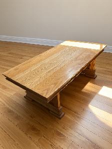 Solid Birch Wood Coffee Table