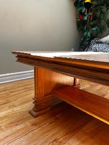 Solid Birch Wood Coffee Table - Photo 4