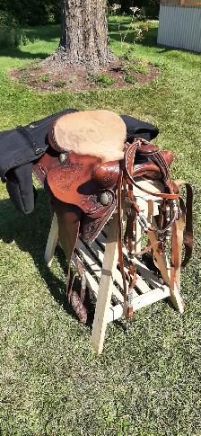 SELLE WESTERN AVEC ÉQUIPEMENT COMPLET. - Photo 2