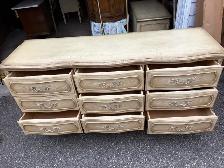 Free delivery used French Provincial Dresser - 9 Drawer - Photo 6