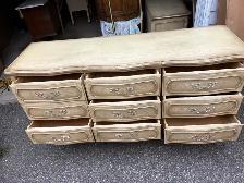 Free delivery used French Provincial Dresser - 9 Drawer - Photo 7