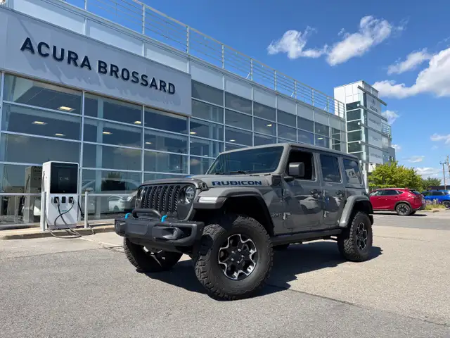 2021 Jeep Wrangler 4xe Unlimited Rubicon Cuir noir Navi Carplay