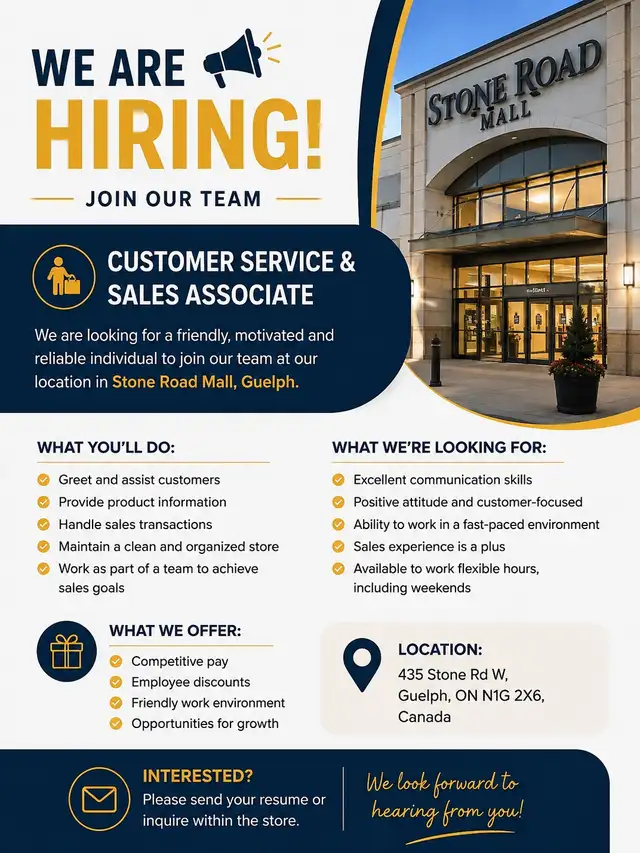 CUSTOMER SERVICE & SALES ASSOCIATE