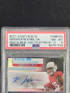 Freiermuth/Moore 2021 Panini contenders Round 2 PSA Graded 8 - Photo 3