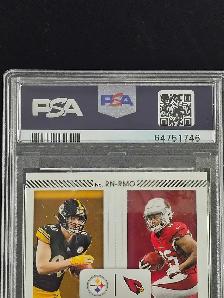 Freiermuth/Moore 2021 Panini contenders Round 2 PSA Graded 8 - Photo 6