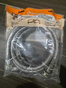 Aqua-Dynamic 60' Braided Stainless Steel Washing Machine Hoses