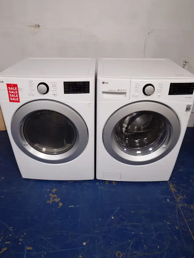 LG '27' White Front Load Washer / Dryer Set on Sale‼️