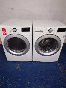 LG '27' White Front Load Washer / Dryer Set on Sale‼️
