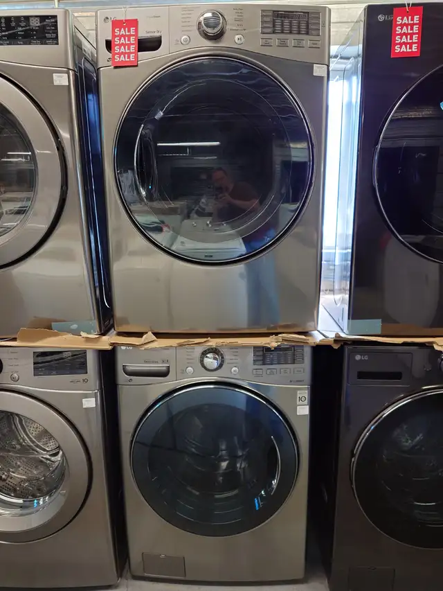 LG '27' Graphite Front Load Washer / Dryer Set on Sale‼️