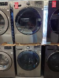 LG '27' Graphite Front Load Washer / Dryer Set on Sale‼️