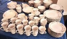 Set vaisselle cmplet-Fine Porcelaine Japonaise DIANE