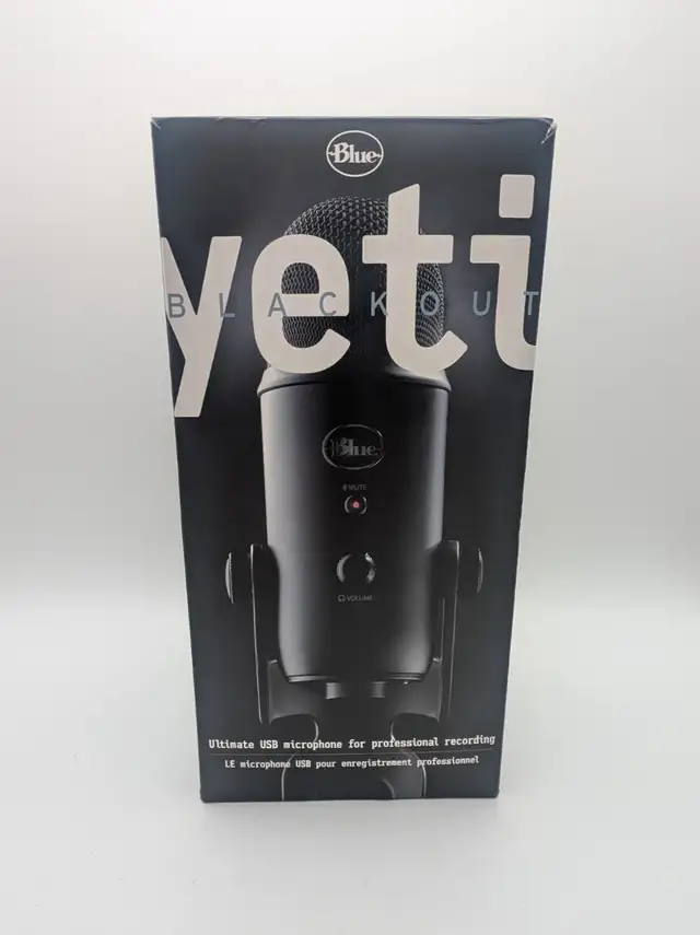 (B5637) Blue Yeti blackout Mic