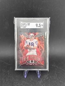 Peyton Manning Colts Panini Fire Forged Phoenix 2020 SGC Graded