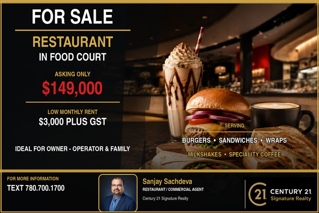 For Sale - Restaurant In Food Court