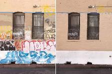 Paint Strippin Brick & Concrete Exterior Surface