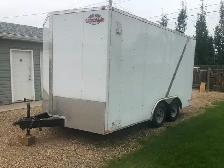 15' V-Shaped Enclosed Tandem Trailer