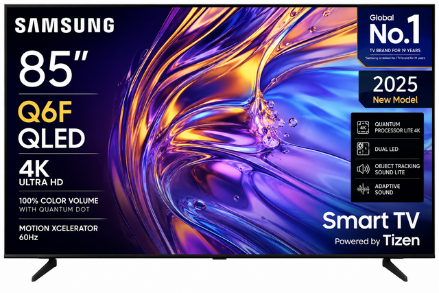 Samsung 85' Q6F QLED 4K Smart TV 2025