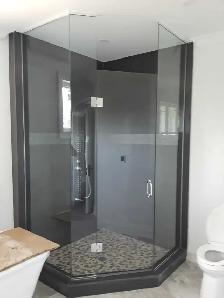Bathroom renovation with glass enclosure - Photo 8