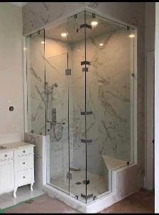 Bathroom renovation with glass enclosure - Photo 9