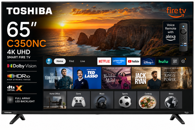Toshiba 65' 4K Fire TV 65C350NC Dolby Vision
