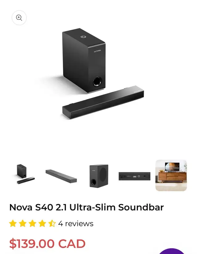 ultimea Speaker with Subwoofer