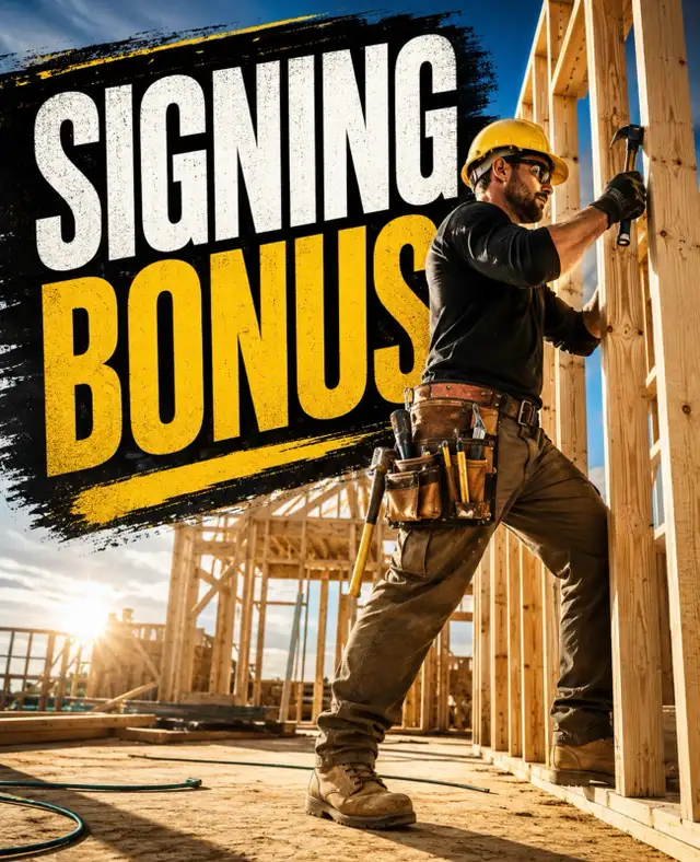 Framers wanted $SIGNING BONUS AVAILABLE $$