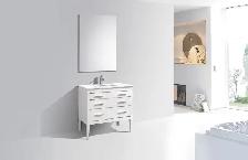 Eiffel 30" High Gloss White Vanity include Quartz Countertop & U - Photo 5